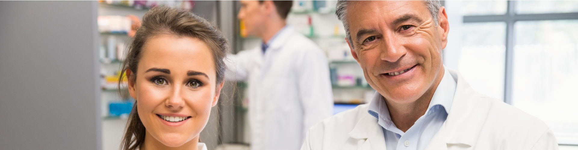 pharmacist smiling at the camera